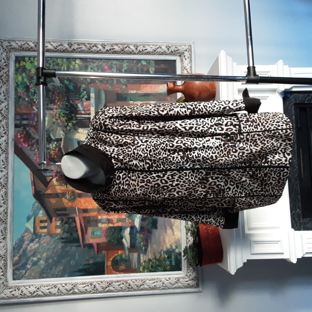 CJ Banks leopard, light weight jacket, 1X